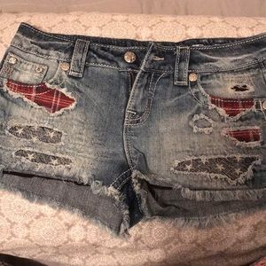 Miss Me American Flag shorts
